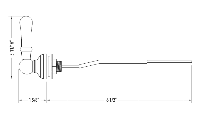 instructions on installing everbilt tank lever